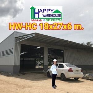โกดังโรงงานสำเร็จรูป HW-HC 18x27x6 ม.