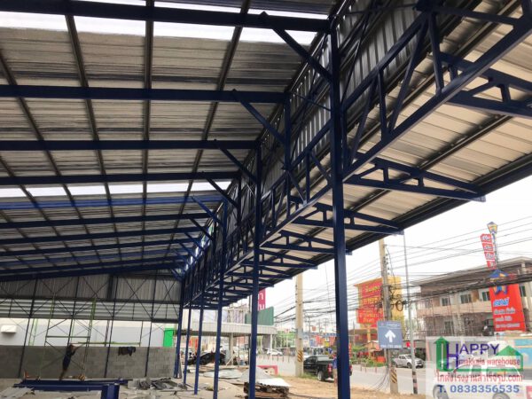 โกดังโรงงานสำเร็จรูป แบบ HW-C (cold form) ขนาด26x15x6 m.