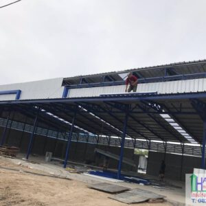 โกดังโรงงานสำเร็จรูป แบบ HW-C (cold form) ขนาด26x15x6 m.