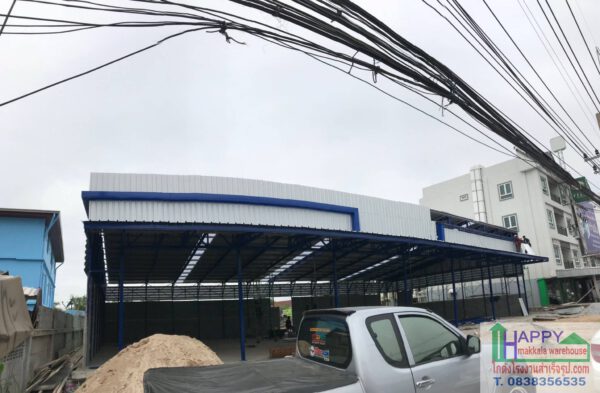 โกดังโรงงานสำเร็จรูป แบบ HW-C (cold form) ขนาด26x15x6 m.