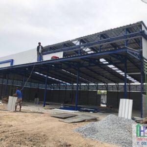 โกดังโรงงานสำเร็จรูป แบบ HW-C (cold form) ขนาด26x15x6 m.