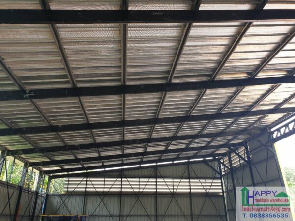 โกดังโรงงานสำเร็จรูป แบบ HW-C (cold form) ขนาด10x15x5 m.