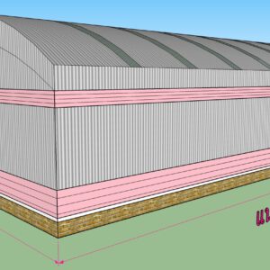 โกดังโรงงานสำเร็จรูป แบบ HW-HCC 30x60x9 ม.
