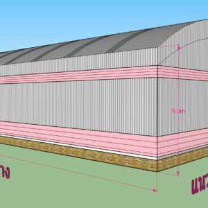 โกดังโรงงานสำเร็จรูป แบบ HW-HCC 30x60x9 ม.