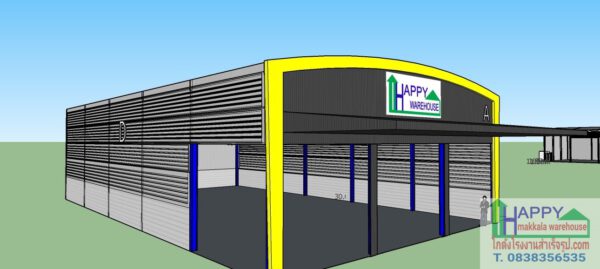 โรงงานสำเร็จรูป HW-H 18x30x8 m.