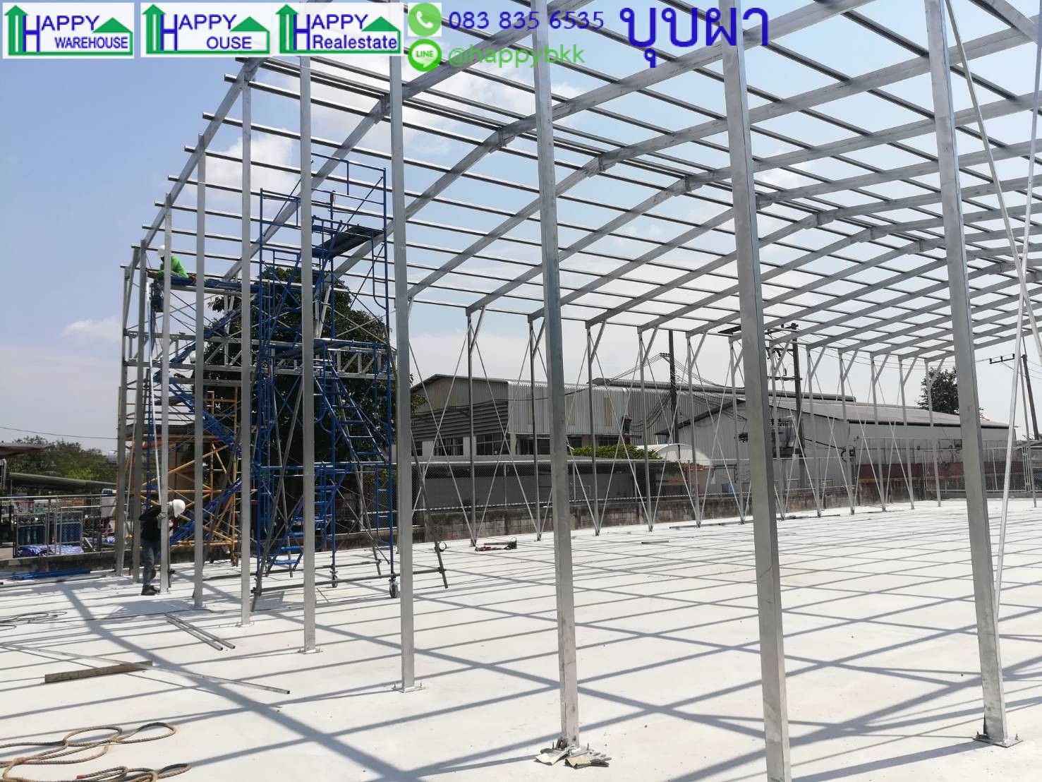 โกดังเก็บสินค้าแบบHW-C 15x30x6m.