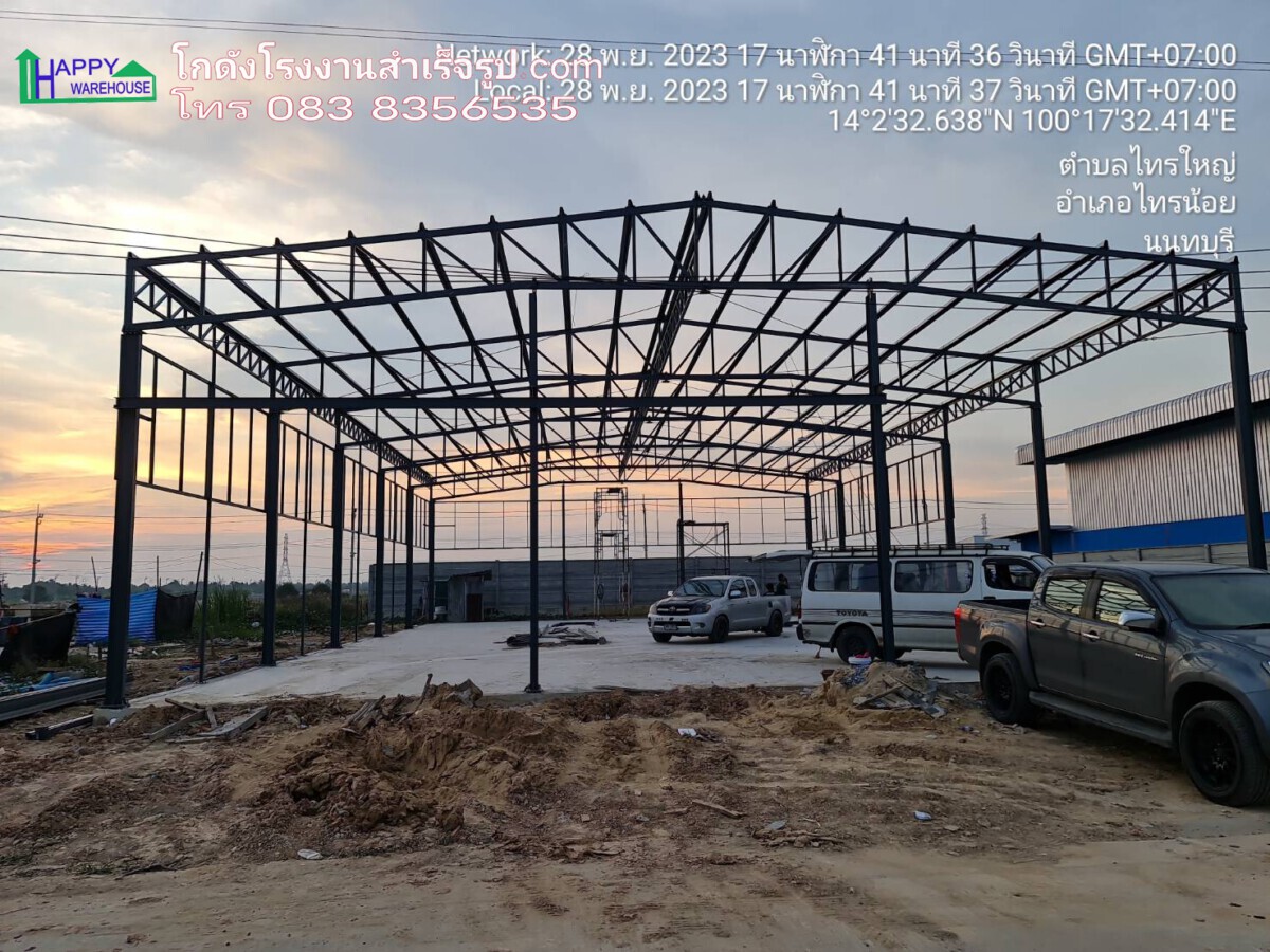 โรงงานน็อคดาวน์ 16x26x6m.
